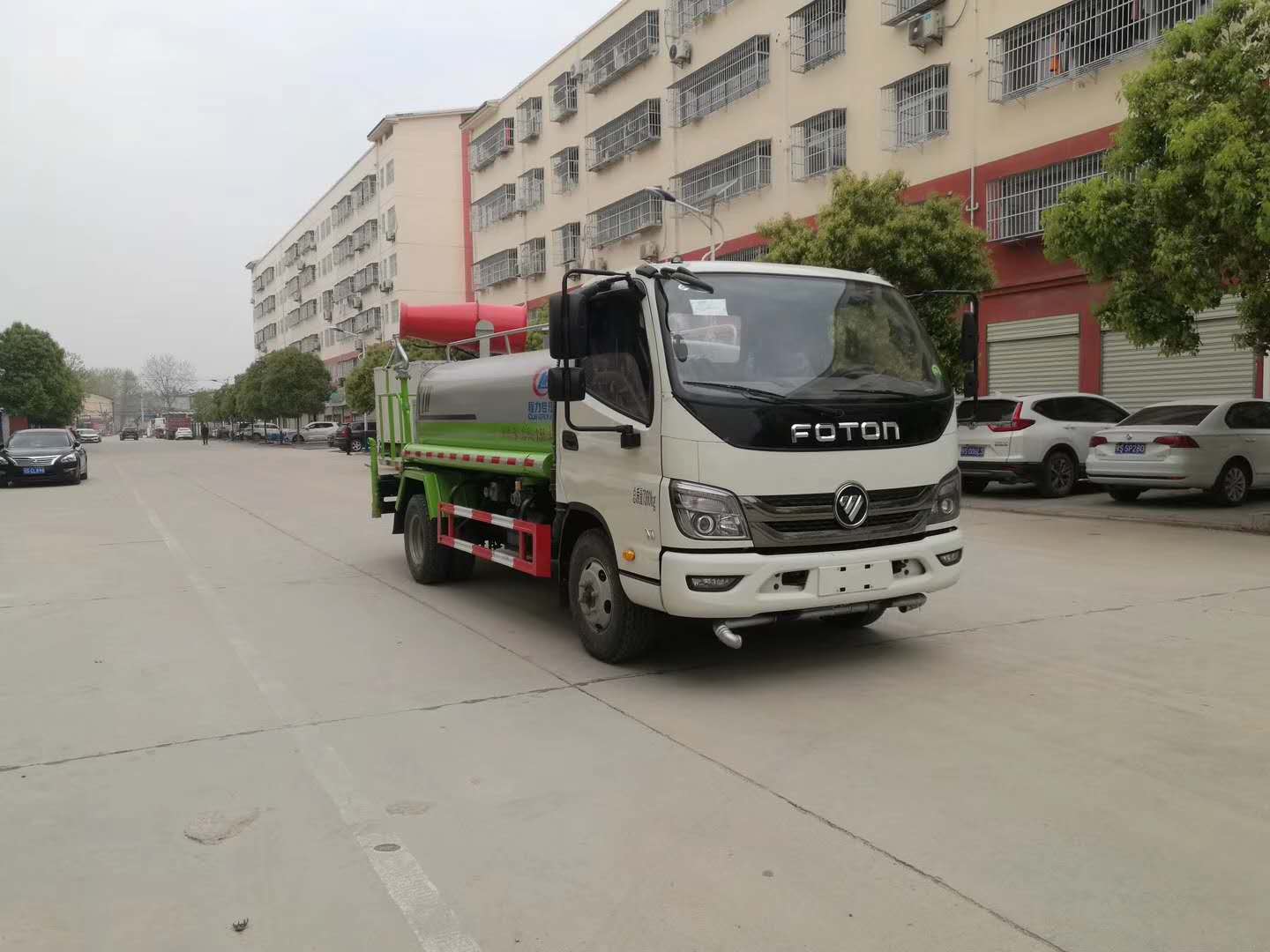 国六福田时代5吨洒水车价格配置图片_5吨洒水车_程力洒水车