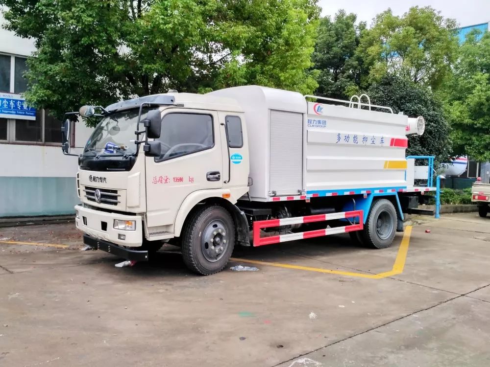 东风8吨抑尘车价格图片参数_8吨喷雾洒水车_程力洒水车
