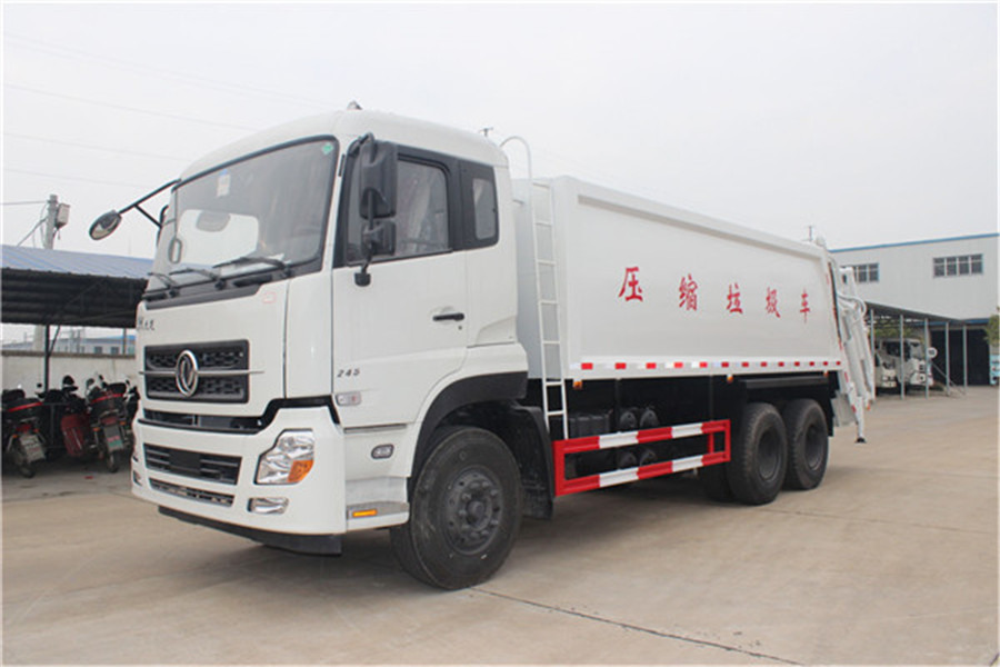 18方东风天龙后双桥压缩垃圾车