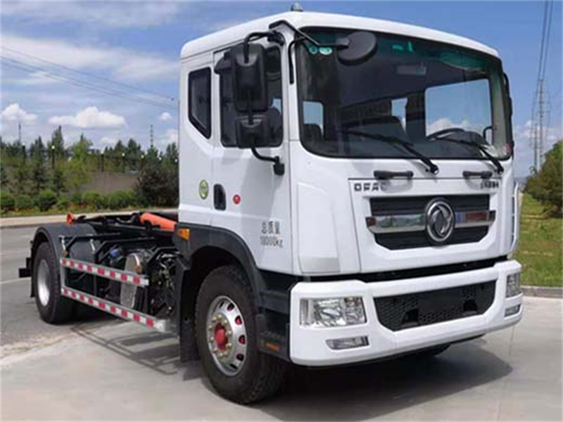 12方东风D9勾臂垃圾车,装修垃圾清运车