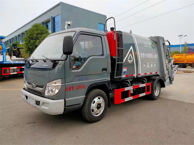 蓝牌福田压缩垃圾车,京牌垃圾车多少钱