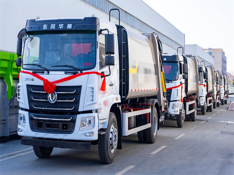 14方东风华神KL5压缩垃圾车批量发车啦