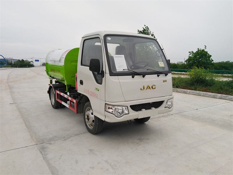 3方蓝牌江淮钩臂垃圾车多少钱一台