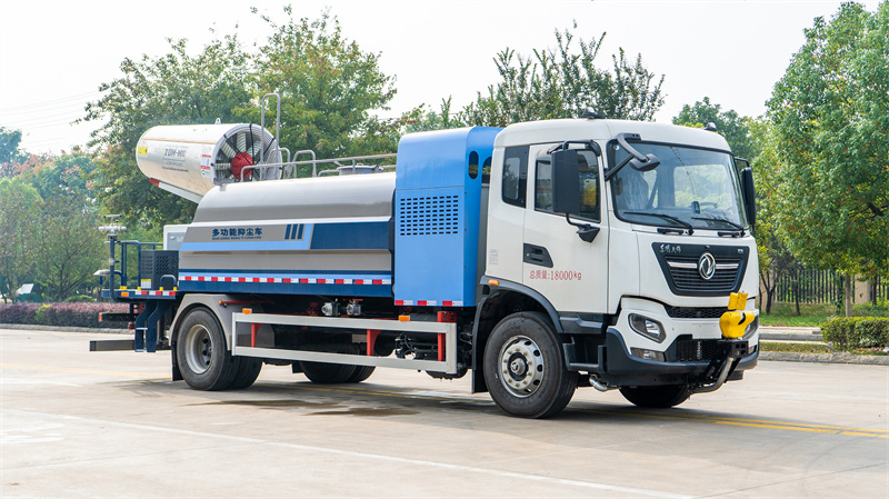  东风天锦纯电动抑尘让空气一键清新