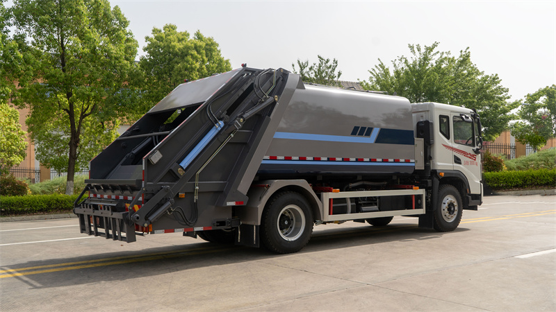 14方东风华神油电混动压缩垃圾车