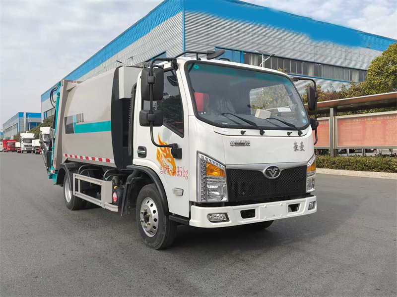 6方重汽豪曼蓝牌压缩垃圾车