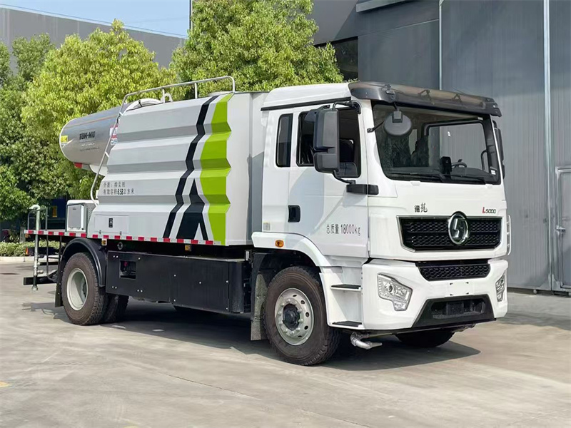 10吨陕汽德龙纯电动抑尘车