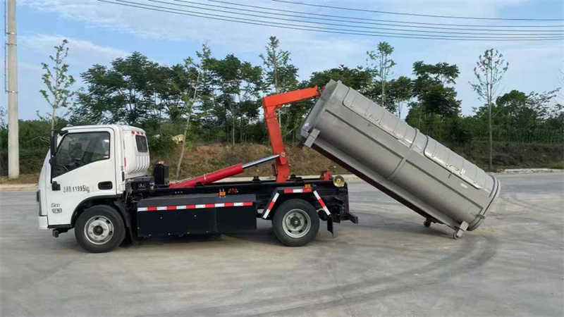 纯电动陕汽智云勾臂垃圾车