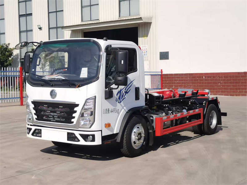 蓝牌重汽王牌钩臂垃圾车