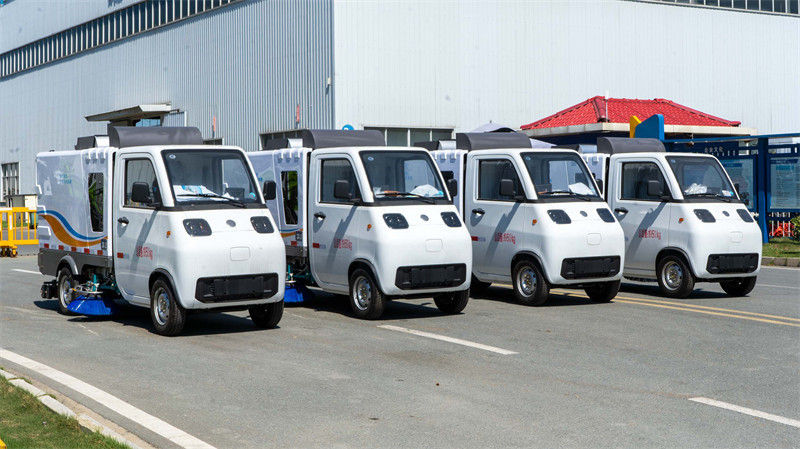 活越神童微型纯电动洗扫车批量发车啦