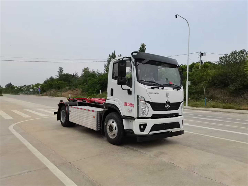 纯电动陕汽德创勾臂垃圾车