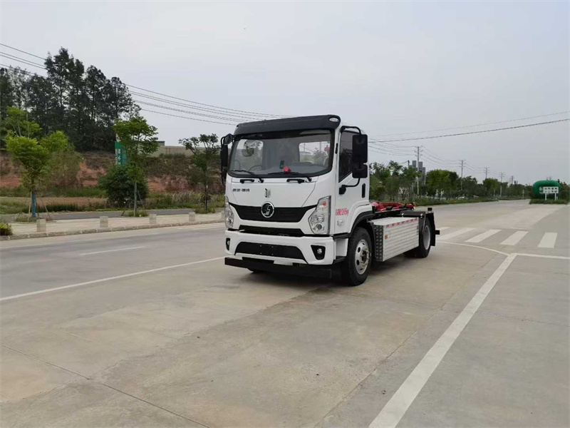 纯电动陕汽德创勾臂垃圾车