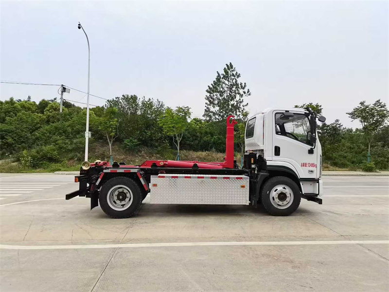 纯电动陕汽德创勾臂垃圾车