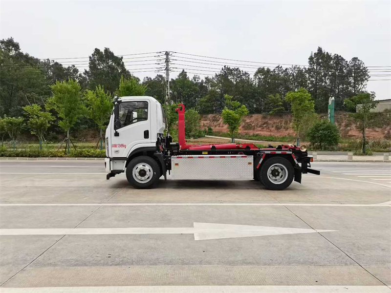 纯电动陕汽德创勾臂垃圾车