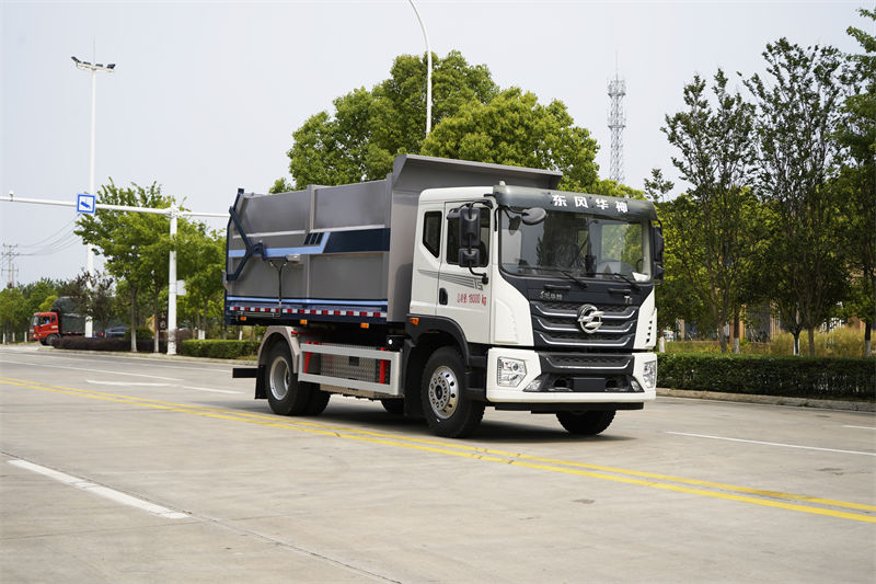 18方东风华神T5纯电动厢式垃圾车高效转运得力助手